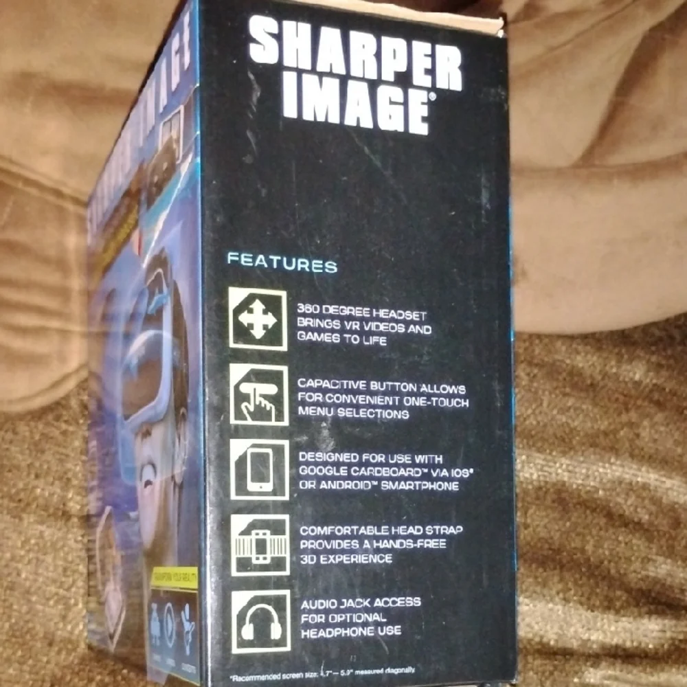 Sharper Image Black VR Headset